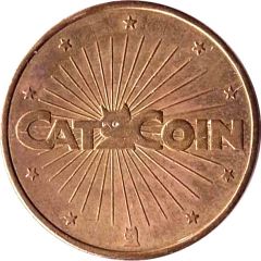 Cat Coin - No Cash Value No denticles, 25 mm