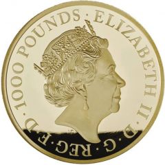 1000 Pounds - Elizabeth II Year of the Dog, Gold Proof