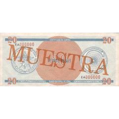 20 Pesos `C` Foreign Exchange Certificate-Round `C`