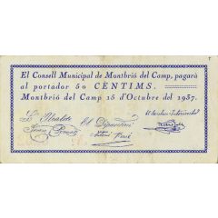 50 Céntimos Montbrió del Camp