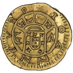 São Tomé de 5 Xerafins - João V Goa mint