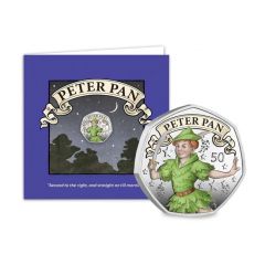 50 Pence - Charles III Peter Pan, Coloured