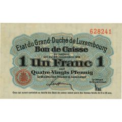 1 Francs / 80 Pfennig
