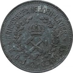 2 Mark - Gladbeck Kriegsgefangenen Lager K.B.J. 2