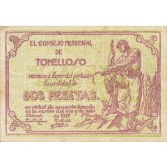 2 Pesetas Tomelloso