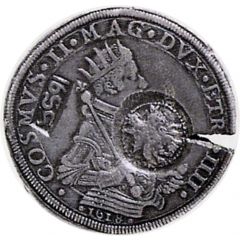 Jefimok Rouble - Alexey Mikhailovich Countermarked over `Pisa Thaler 1618`