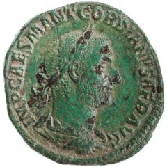 Sestertius - Gordian I VICTORIA AVGG S C, Victory