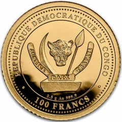 100 Francs Parasaurolophus