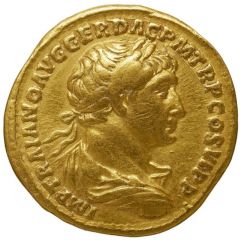 Aureus - Trajan S P Q R OPTIMO PRINCIPI VIA TRAIANA, Via Trajana