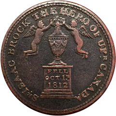 1/2 Penny Sir Issac Brock