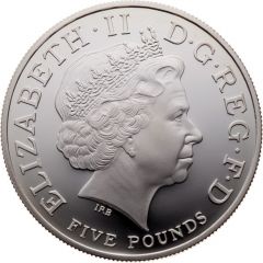 5 Pounds - Elizabeth II XXX Olympiad, Countdown 1, Silver Piedfort
