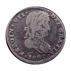 1 Real - Fernando VII Zacatecas - Royalist Coinage