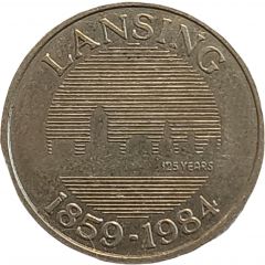 25 Cents - Birthday Celebration Parking Token Lansing, Michigan