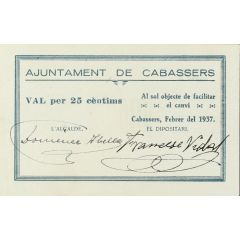 25 Céntimos Cabassers