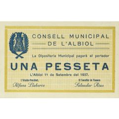 1 Peseta L`Albiol