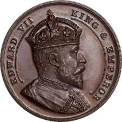 Medal Coronation of King Edward VII, Copper