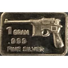 1 Gram Silver C96 Mauser Pistol
