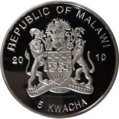 5 Kwacha Papal Visits - India and Georgia