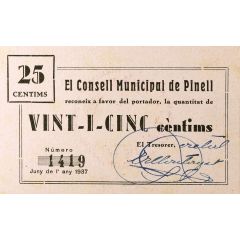 25 Céntimos Pinell de Brai