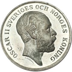 Medal - Oscar II Exposition of agriculture, industry and hand crafts at Örebrö