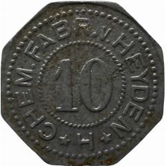 10 Pfennig - Radebeul Chem. Fabr. v. Heyden