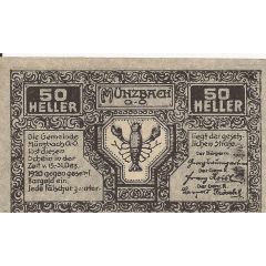 50 Heller Münzbach