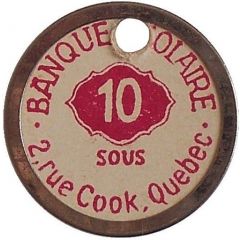 10 Cents - School Bank Quebec City