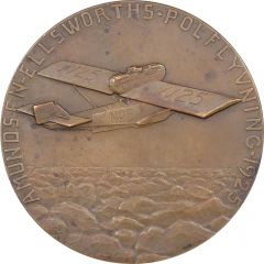 Medal - First air flight to the North Pole by Amundsen On Dornier Wal N25 airplane