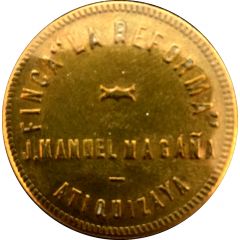 50 Centavos - Finca La Reforma Plantation Token