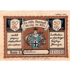 50 Pfennig Sparkasse