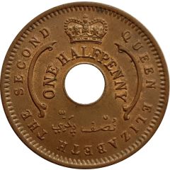1/2 Penny - Elizabeth II