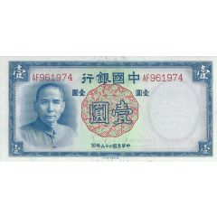 1 Yuan Bank of China