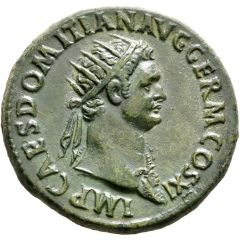 Dupondius - Domitian VIRTVTI AVGVSTI S C, Virtus