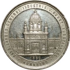 Medal - Bavarian industry, trade and art exhibition Nuremberg