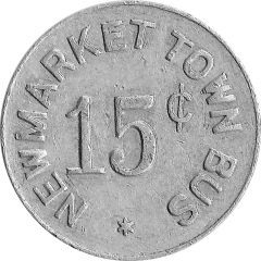 15 Cents - Newmarket Town Bus Ontario