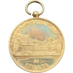 Scholastic prize medal of the Collegio Celana Di Caprino Bergamasco