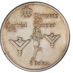 5 Dollars Montréal Olympics, Marathon