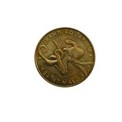 jeton monnaie de paris grand aquarium saint malo la pieuvre