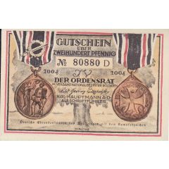200 Pfennig Ordensrat im Verband nationalgesinnter Soldaten
