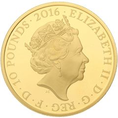 10 Pounds - Elizabeth II Queen’s 90th Birthday, Gold Proof