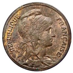 1 centime Daniel-Dupuis Épreuve en Bronze, 1898