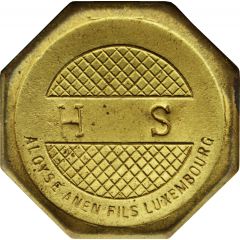 Token - Aloyse Anen Fils Luxembourg countermarked `H S`
