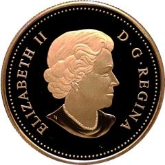 1 Dollar - Elizabeth II Transatlantic Cable with map