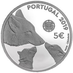 5 Euros Iberian wolf, Silver