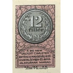 12 Fillér Hadsegélyező Hivatal