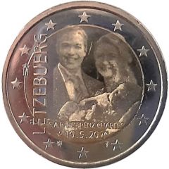 2 Euros - Henri I Birth of Prince Charles - hologram version