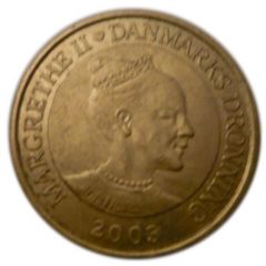 20 Kroner - Margrethe II 4th portrait, Børsen