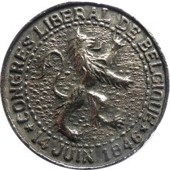 Medal - Liberal Congress of Belgium Brussels