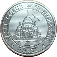 Jeton touristique - Mémodaille - Paris - Sacré Coeur de Montmartrerouges Dragon