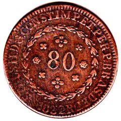 80 Réis - Pedro II